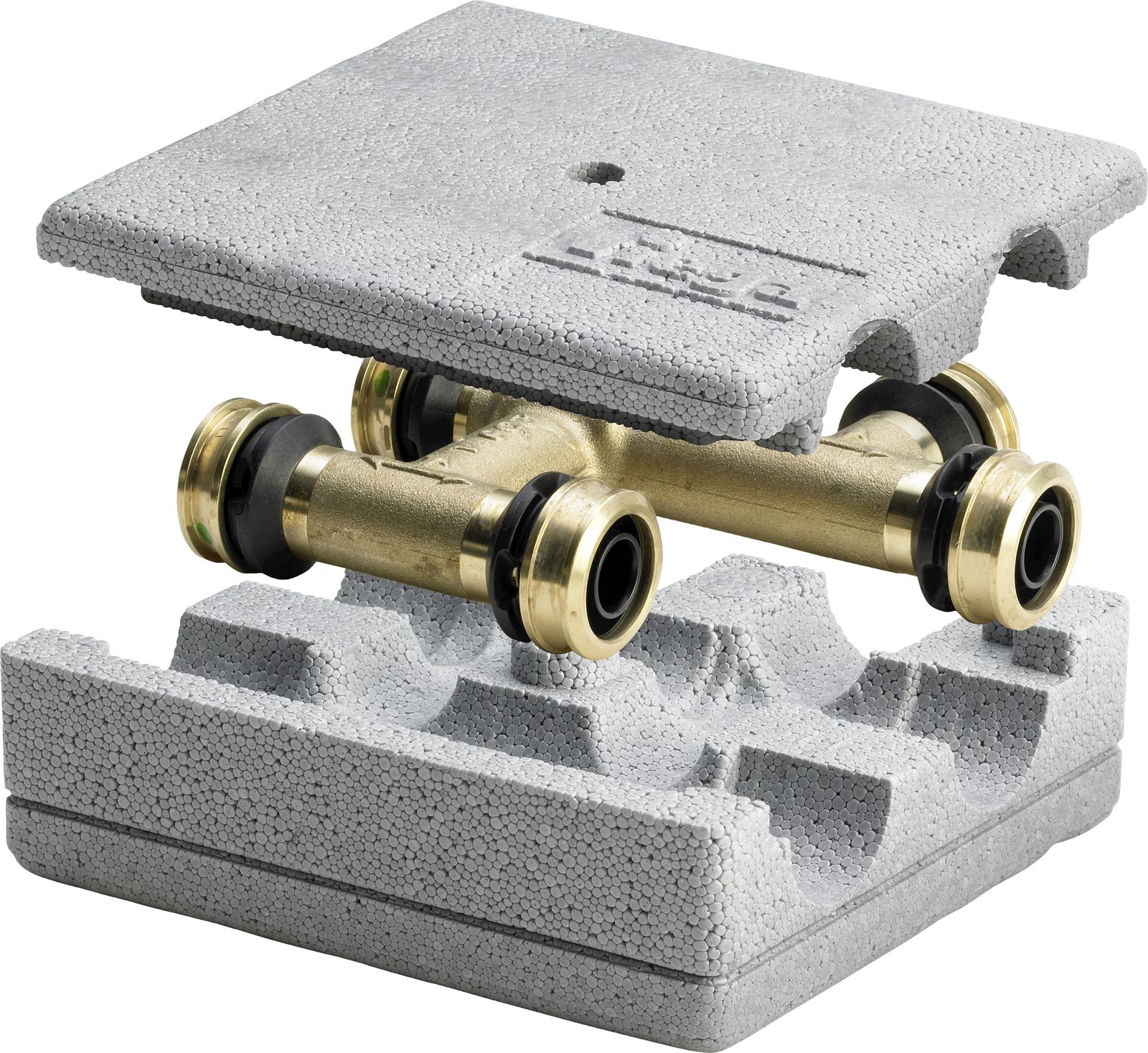 Viega Kreuzungs-T-Stück Raxofix 5349 20 x 20 x 20 mm, Messing, mit SC-Contur