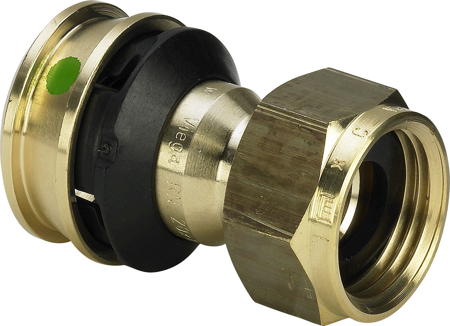 Viega Verschraubung Raxofix 5363 25 mm x G 1 1/2, flachdichtend, Siliziumbronze, SC-Contur