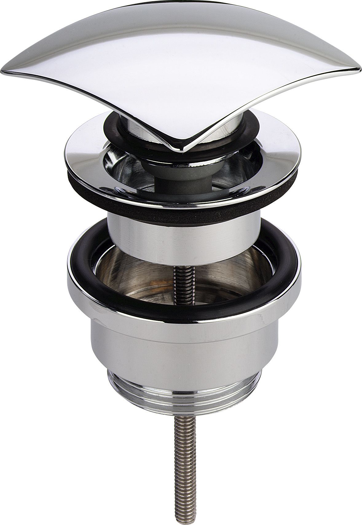 Viega Universalventil 5441 Visign V2A, G 1 1/4 x 63 mm, Messing verchromt, verschließbar