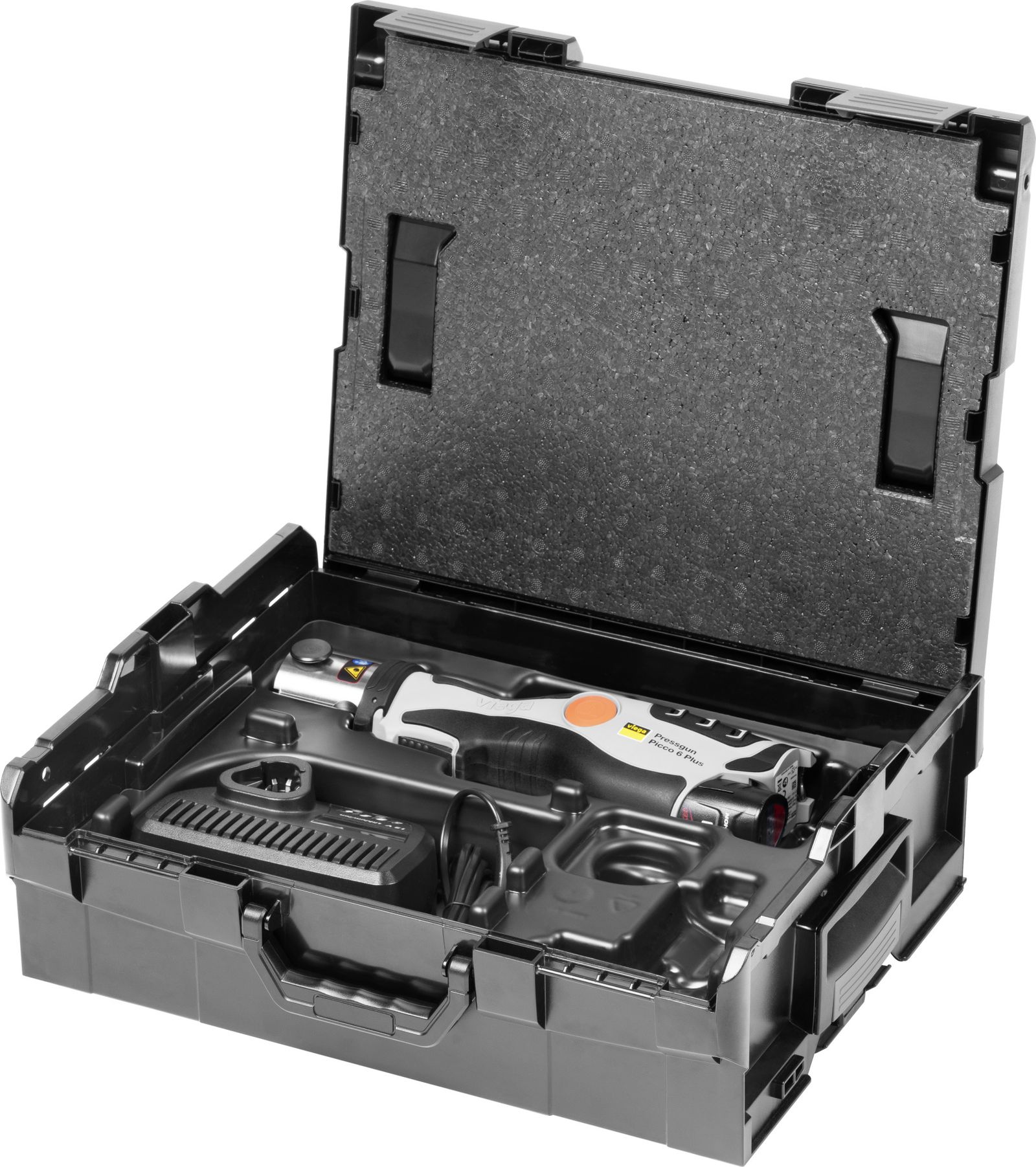 Viega Pressmaschine Pressgun Picco 6 Plus 2489.4 12 V, mit Akku und Bluetooth Schnittstelle