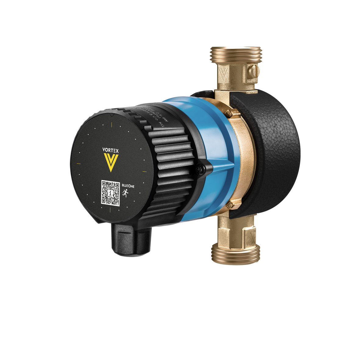 Vortex Trinkwasser-Zirkulationspumpe BWO 155 RW 230 V, mit Rückschlagventil, Ventile, 1" AG, R-Gehäuse