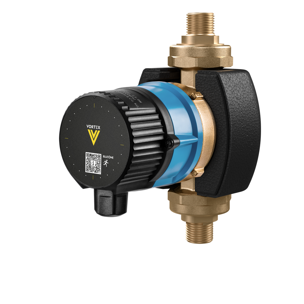 Vortex Trinkwasser-Zirkulationspumpe BWO 155-230V mit Dauerläufer, 1/2" AG x Ø 15 mm, V-Gehäuse