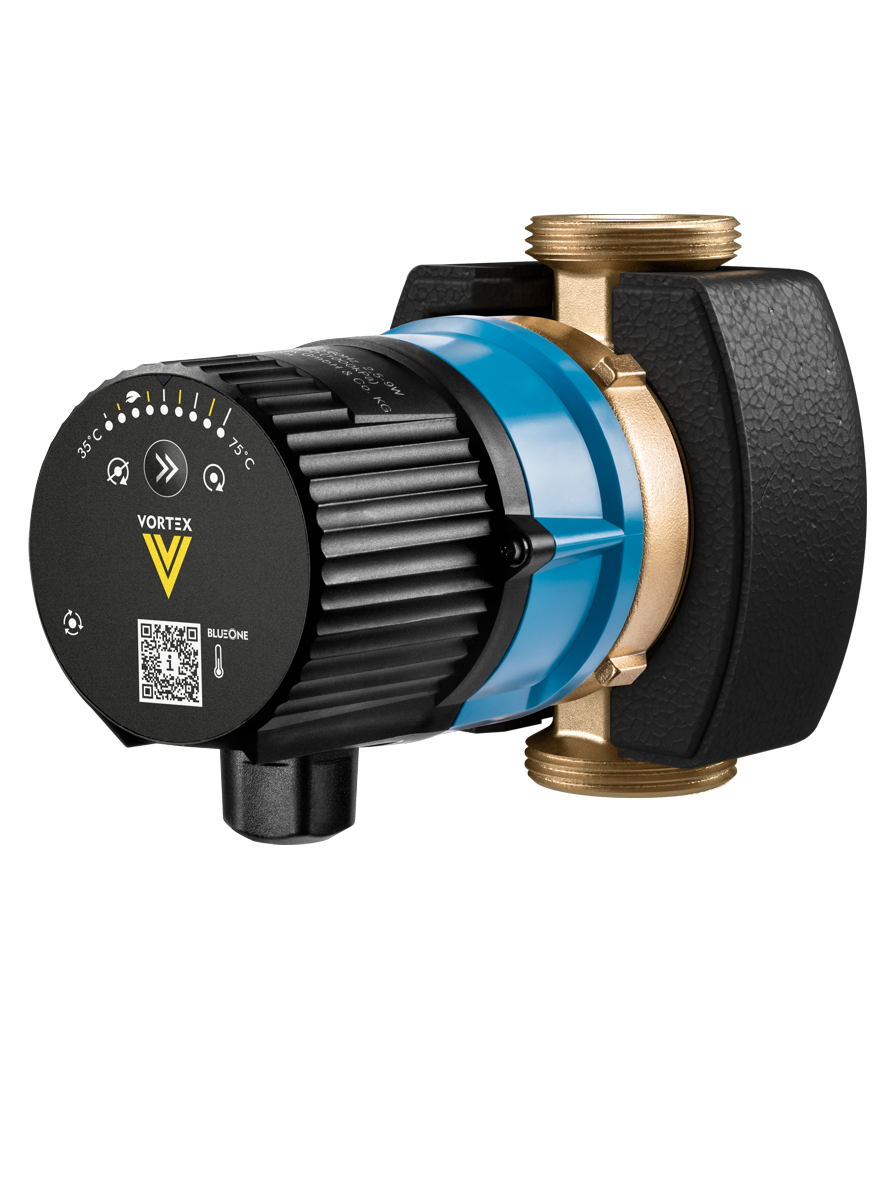 Vortex Trinkwasser-Zirkulationspumpe BWO 155 V ERT ohne Verschraubung, Elektronischer Regelthermostat