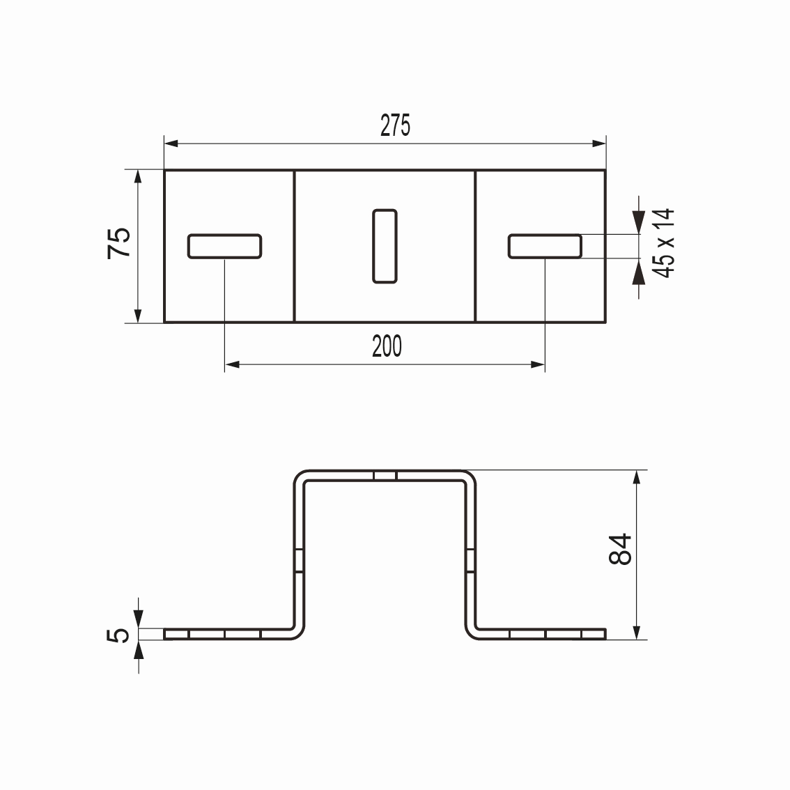BIS Kreuzverbinder Maxx CC100 275 x 75 x 84 mm, für Profilkonstruktionen