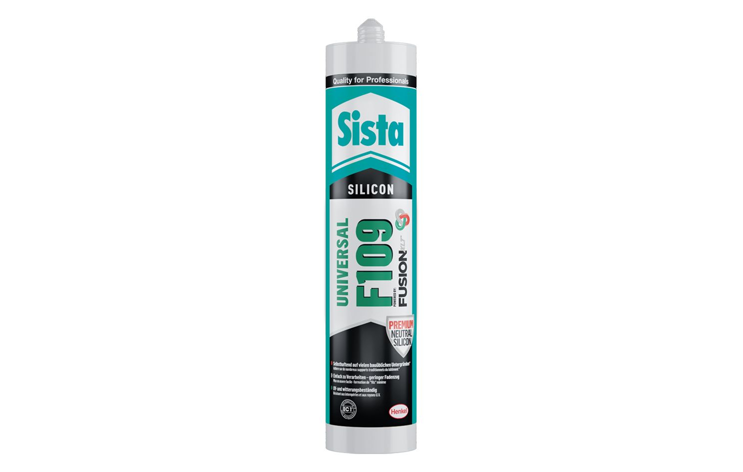 Walraven Sanitär-Silikon SISTA F109 300ml, schwarz