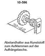 Wemefa Abstandhalter 596 Kunststoff, zum Aufklemmen auf Lasche
