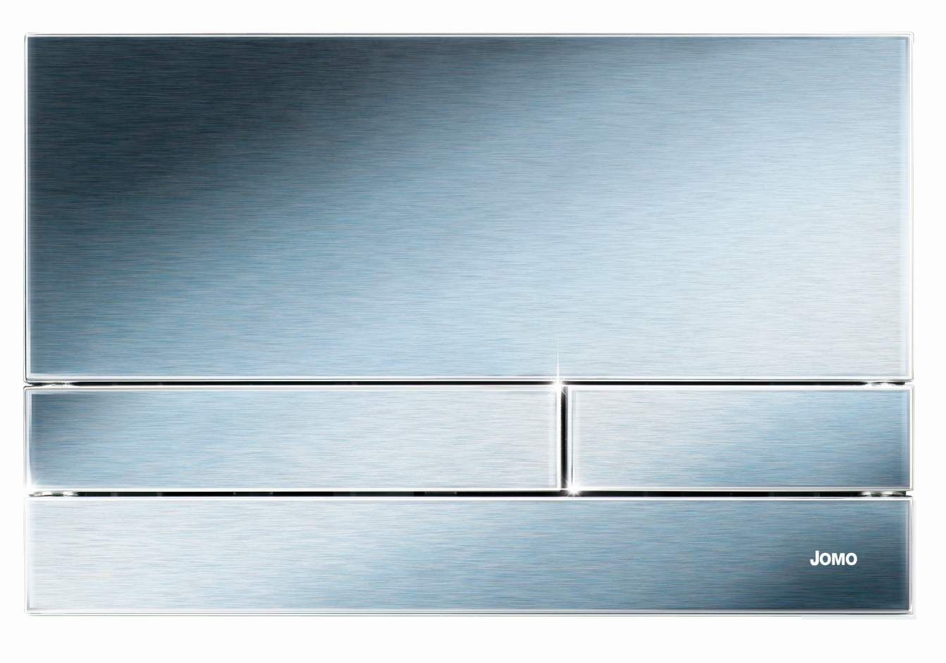 Werit Betätigungsplatte Jomo EXCLUSIVE 2.0 Edelstahl-Optik, 2-Mengen-Spülung, mit Halterahmen