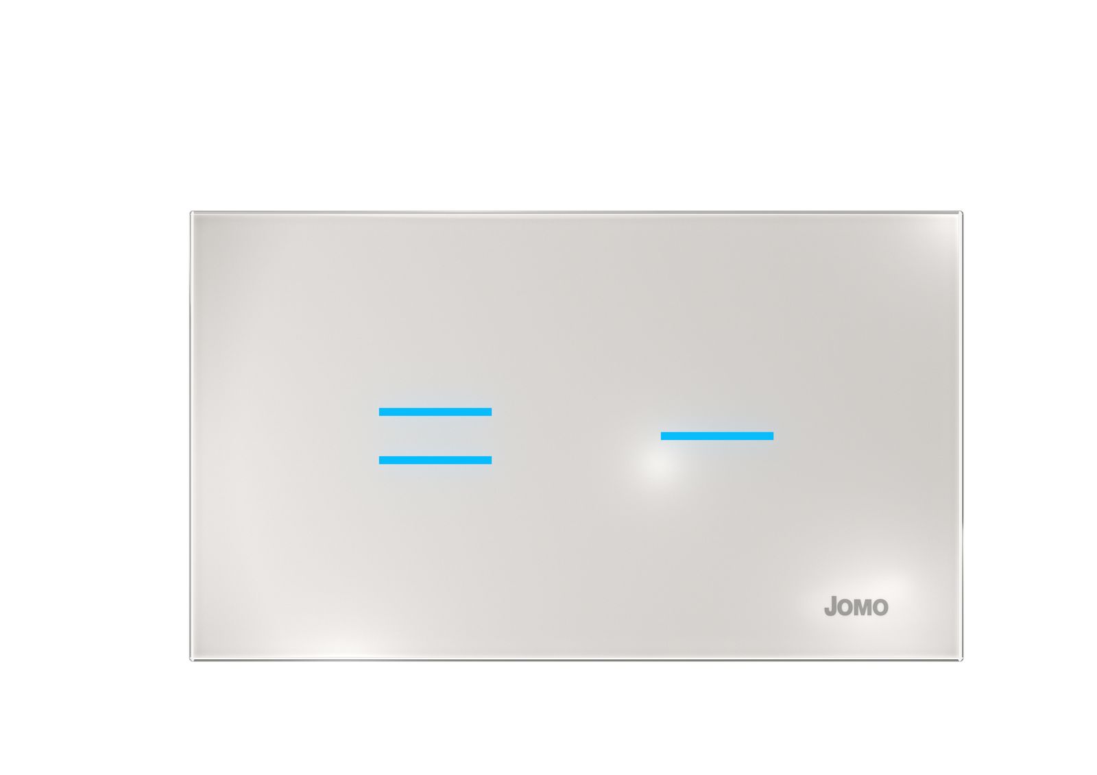 Werit Betätigungsplatte Jomo E-MOTION weiß matt, Glas, 2-Mengen-Spülung, elektronisch