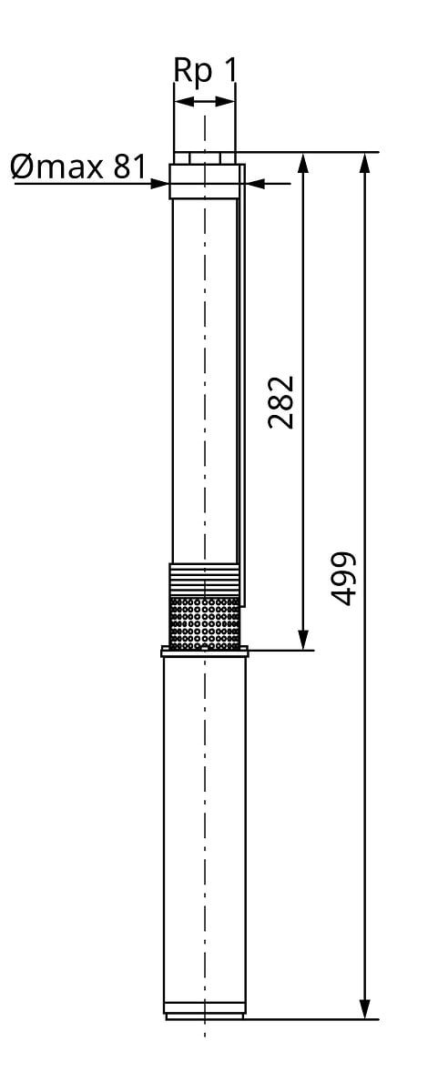 Wilo Unterwassermotorpumpe Sub TWU 3.03-05-HS-ECP-B, 0,9 kW, Rp 1