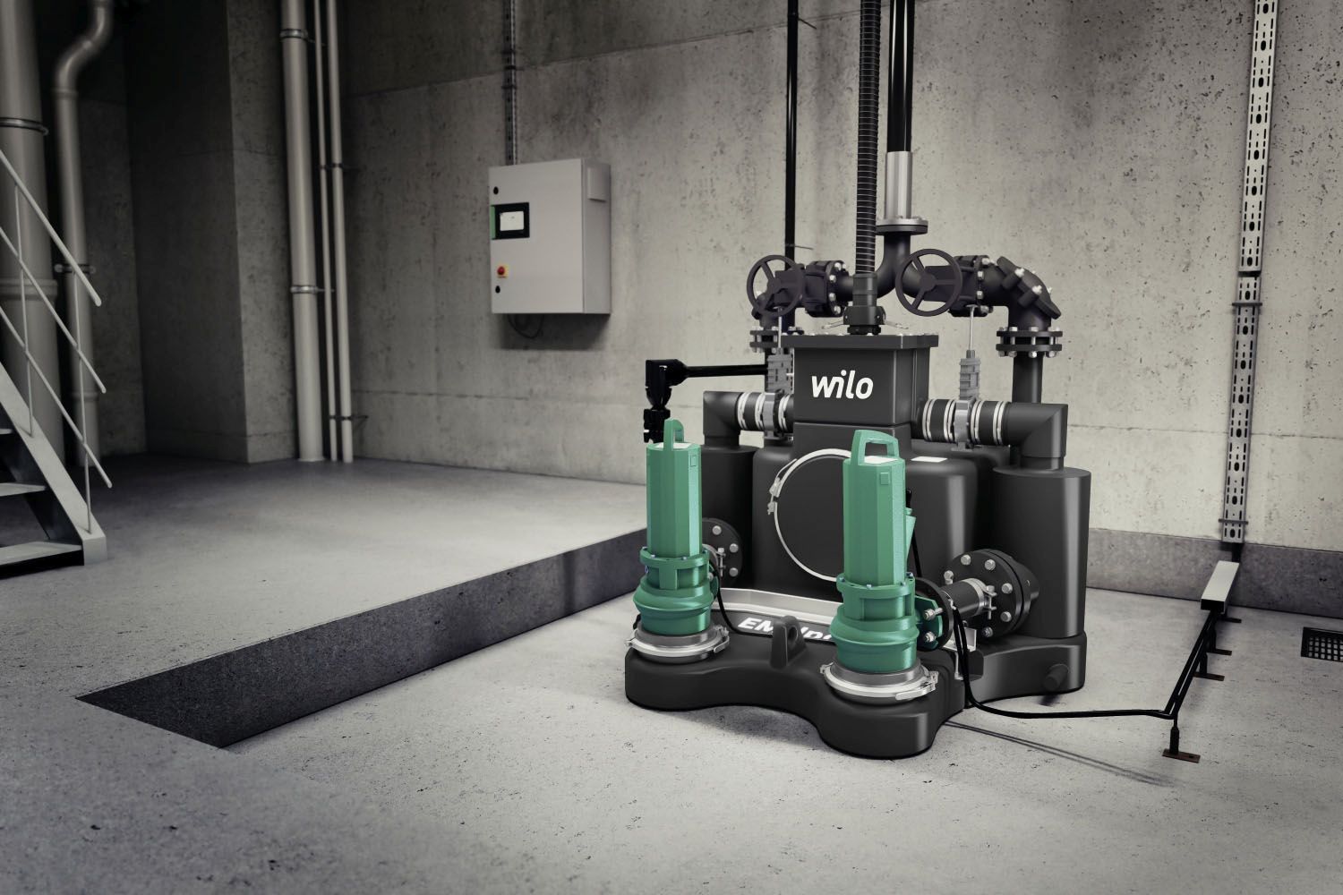 Wilo Abwasser-Hebeanlage EMUport CORE 20.2-52/540