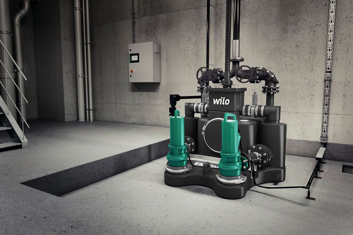 Wilo Abwasser-Hebeanlage EMUport CORE 45.2-25/540