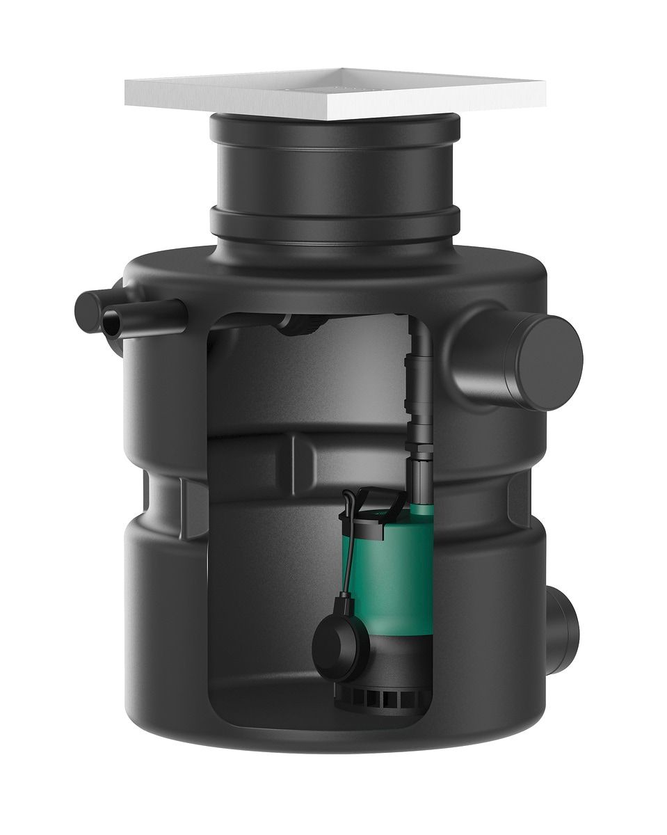 Wilo Schmutzwasser-Hebeanlage DrainLift Box 40/11E, Unterflur, mit Pumpe