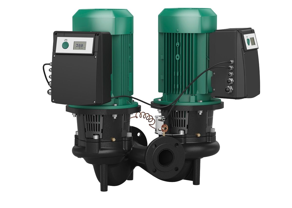 Wilo Trockenläufer-Energiesparpumpe CronoTwin DL-E 40/170-5,5/2-R1, 5,5 kW, ohne Differenzdruckgeber