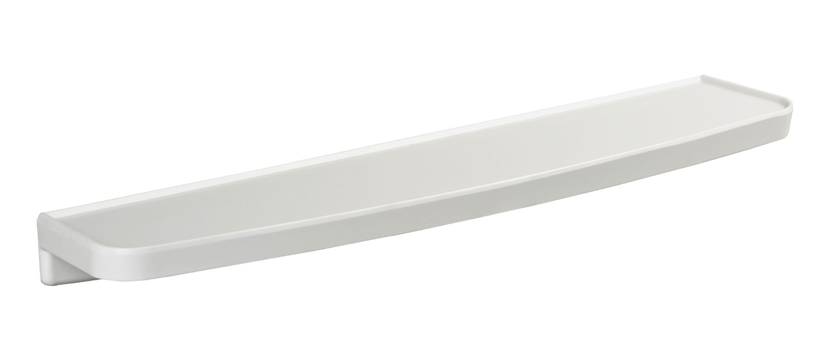 Wisa Ablageplatte 60x13,5x25/70cm, mit Befestigungsmaterial, weiß, Kunststoff