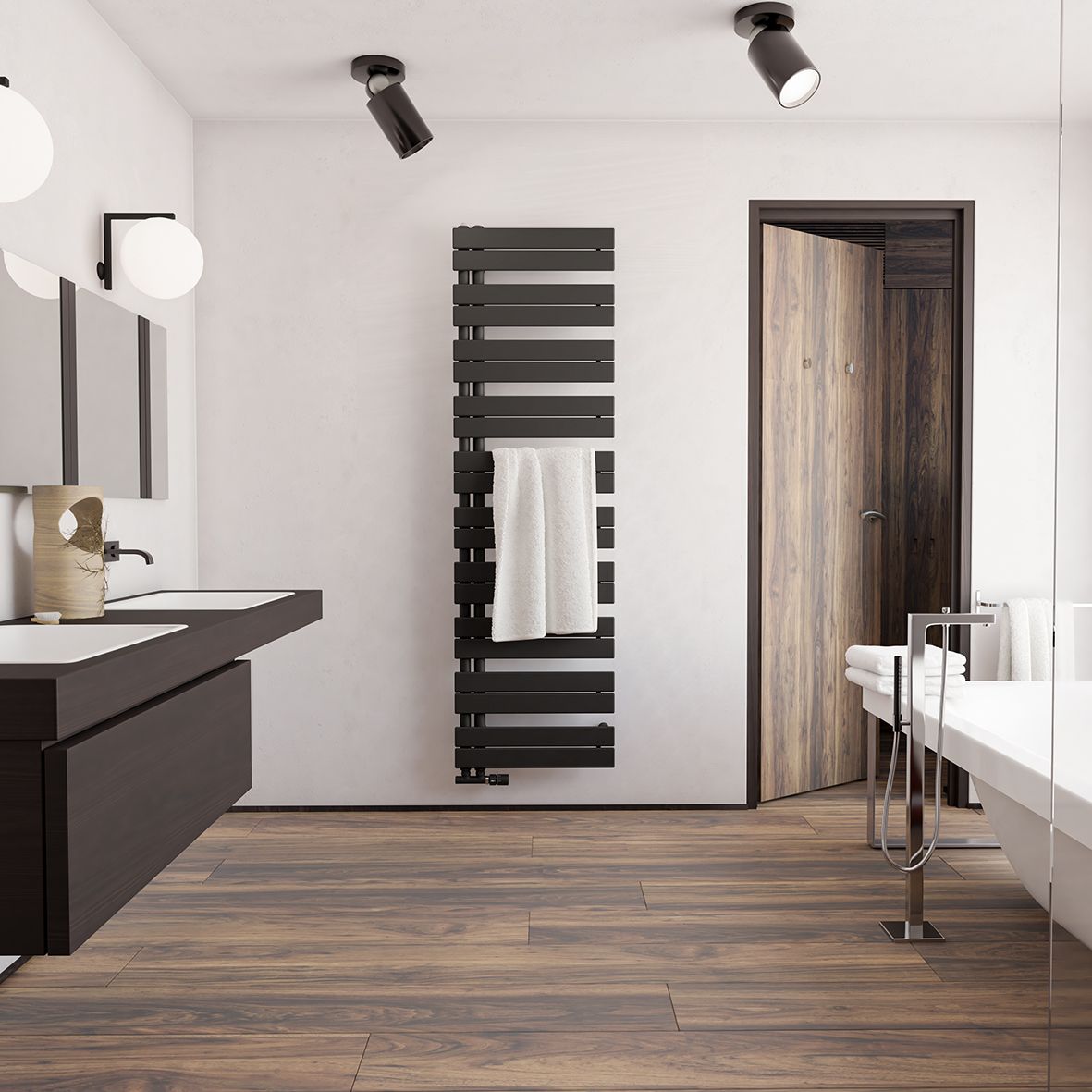 Zehnder Design-Heizkörper Roda Duo ROI-180-060, 1864 x 550 mm, weiss, RAL 9016