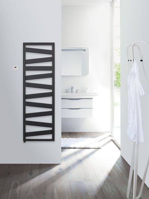 Zehnder Design-Elektroheizkörper Ribbon RB-130-060/GD, 1340 x 600 mm, Volcanic
