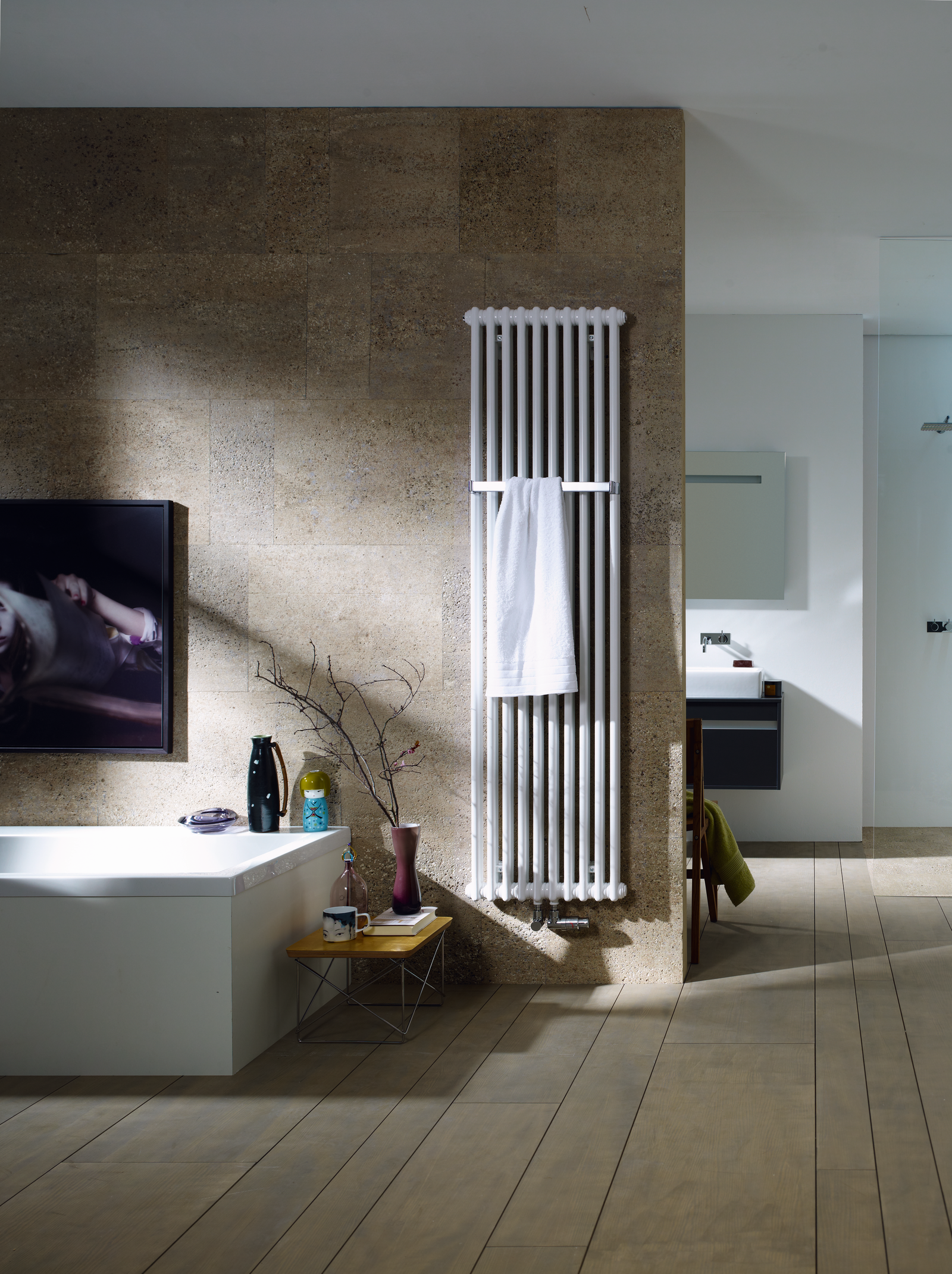 Zehnder Design-Heizkörper Charleston Bar 3-Säuler CPV 3150-16, 1500 x 762 mm, grey Aluminium