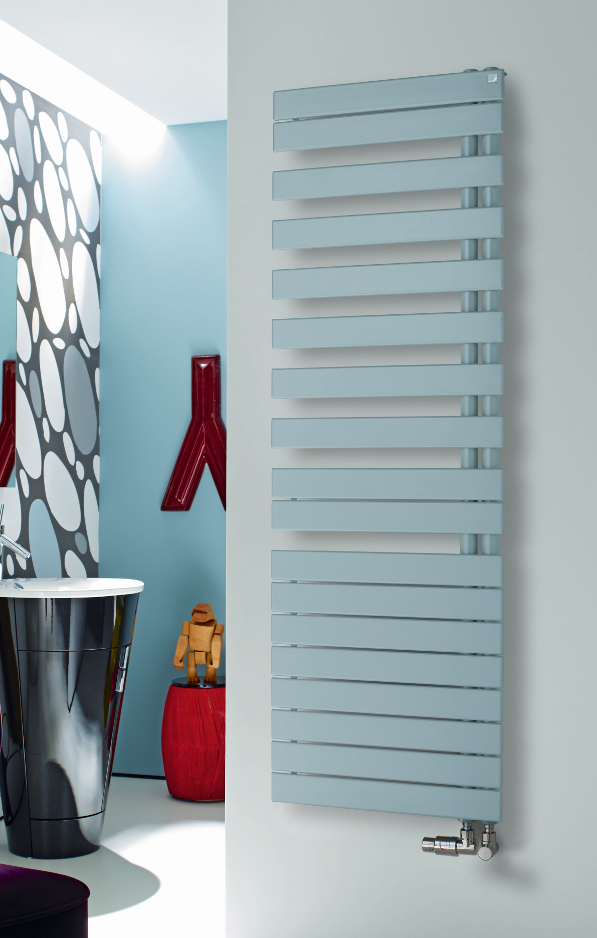 Zehnder Design-Heizkörper Roda Spa Asym ROFL-120-055, 1183 x 550 mm, anthracite, links