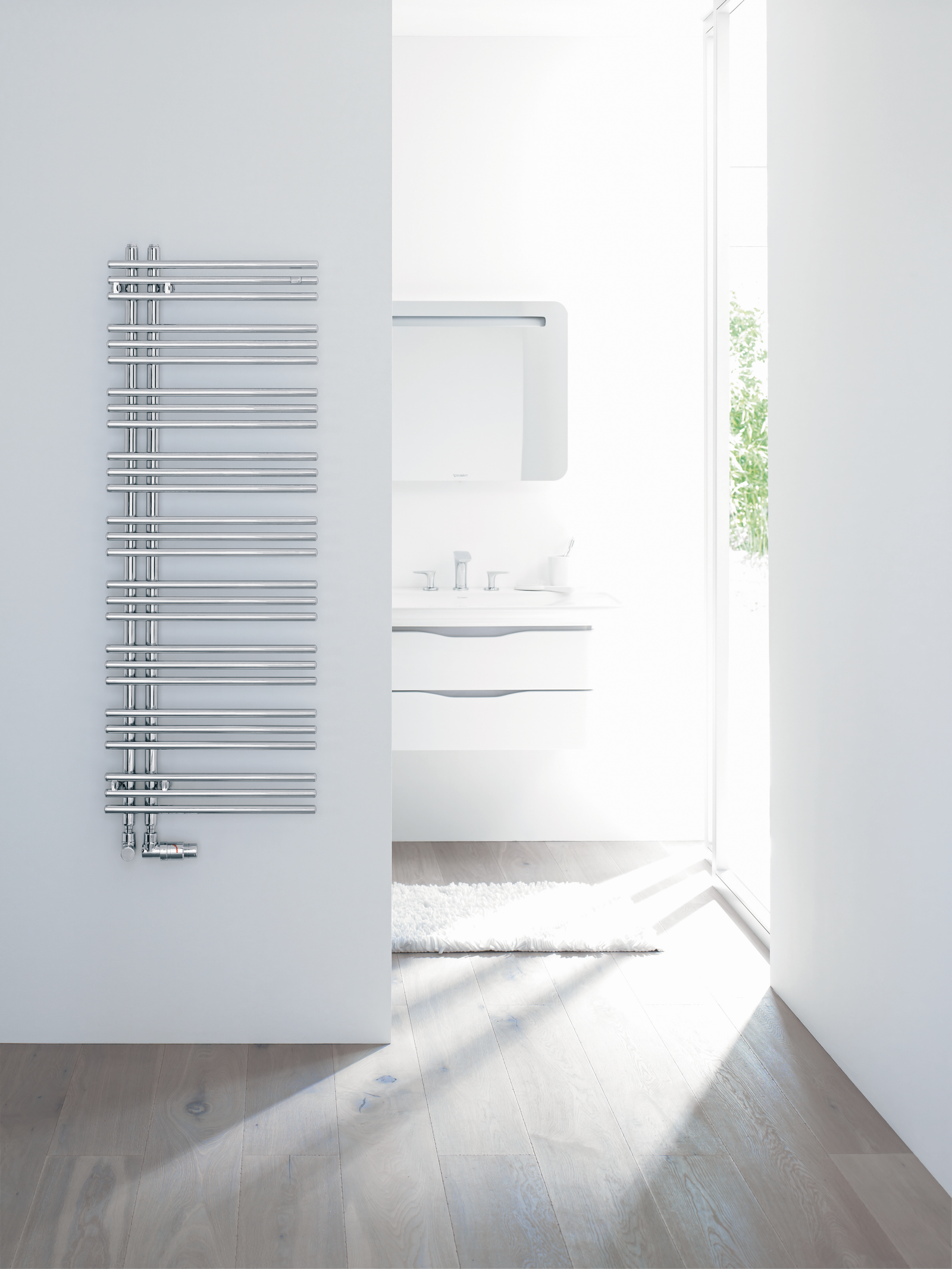 Zehnder Design-Heizkörper Yucca Asym YAD-130-060, 1304 x 578 mm, Light beige