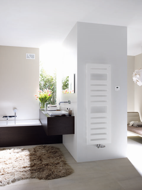 Zehnder Design-Heizkörper Metropolitan Spa METM-180-050/GD, 1750 x 500 mm, Concrete grey, Mixbetrieb