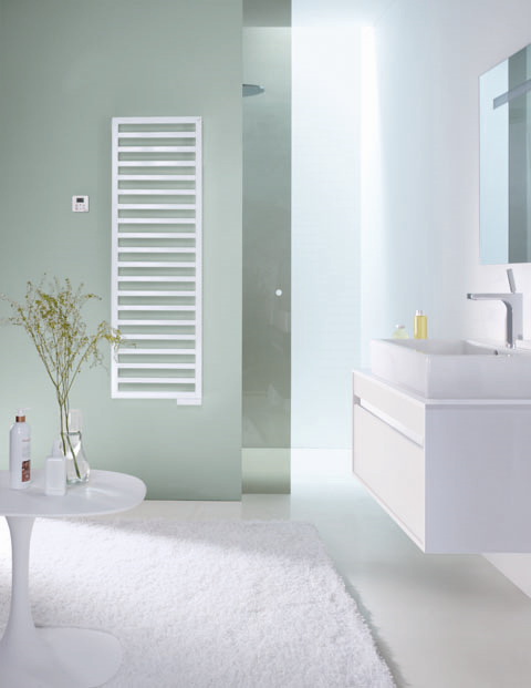 Zehnder Design-Elektroheizkörper quaro QAE-100-045/GD, 971 x 450 mm, Volcanic