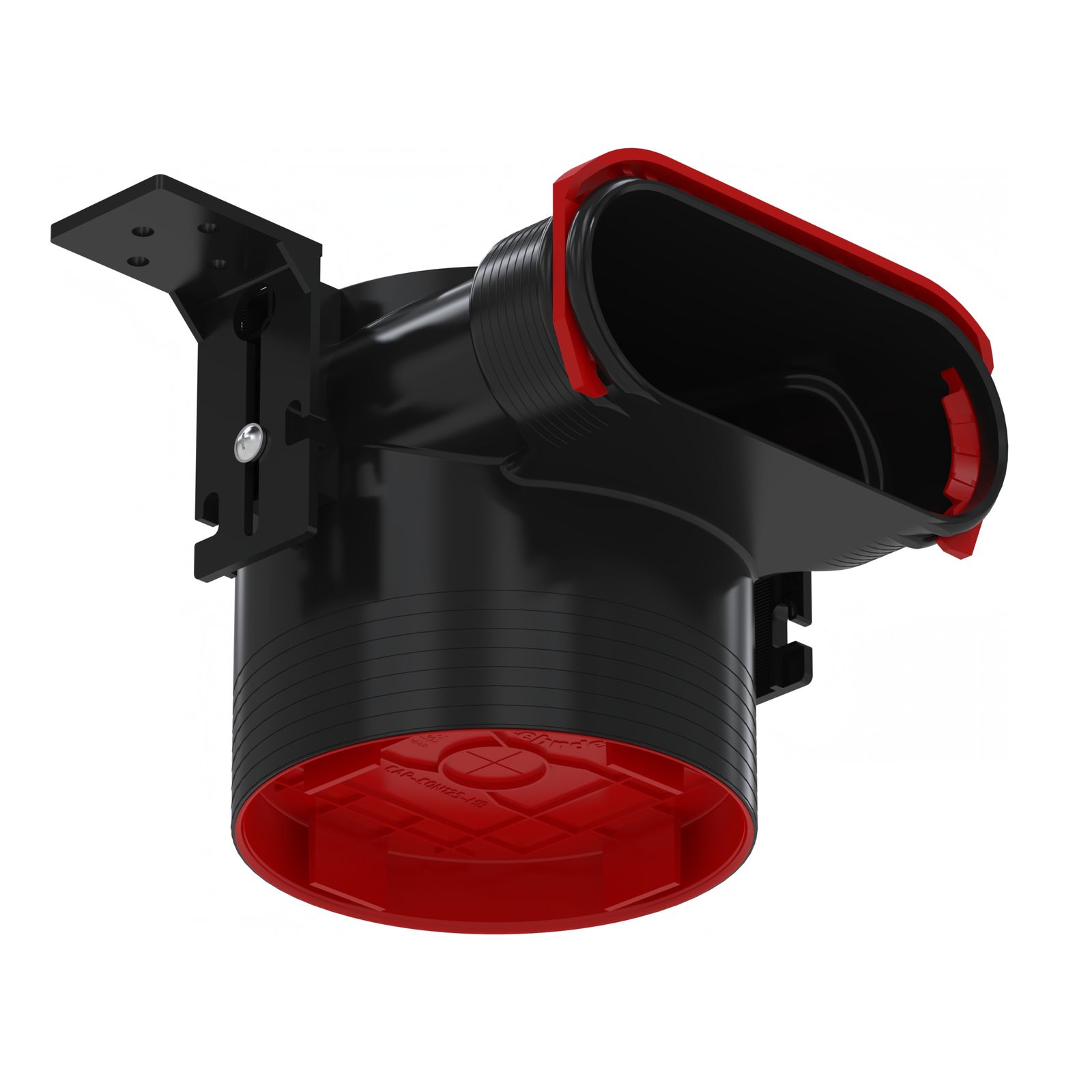 ZE Luftdurchlass ComfoCase CLRF, H=123mm f. ComfoTube flat 51, DN125, m.RapidLock