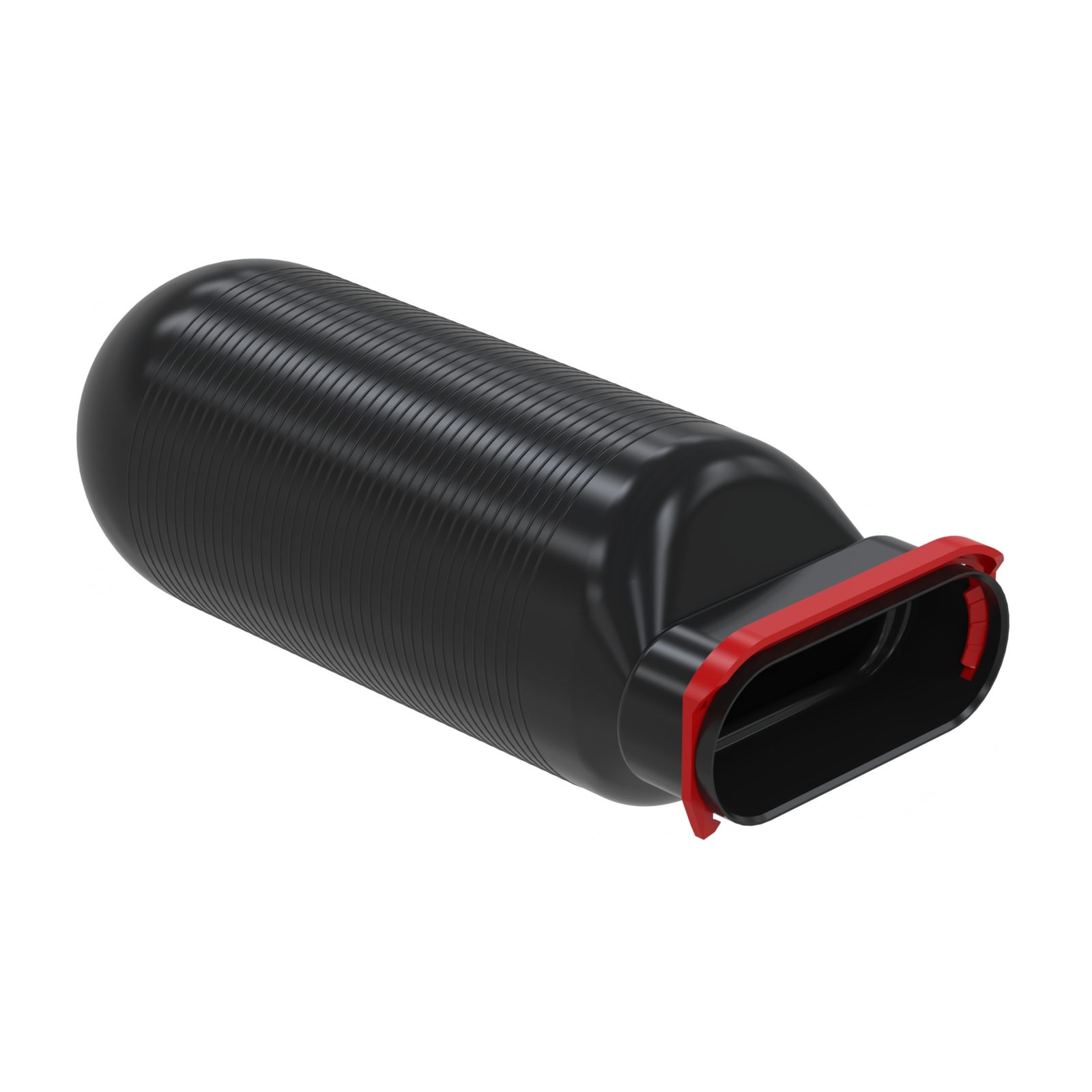 ZE Luftdurchlass ComfoCase CLRF, L=294mm 1xflat 51, DN125, gerade, m. RapidLock