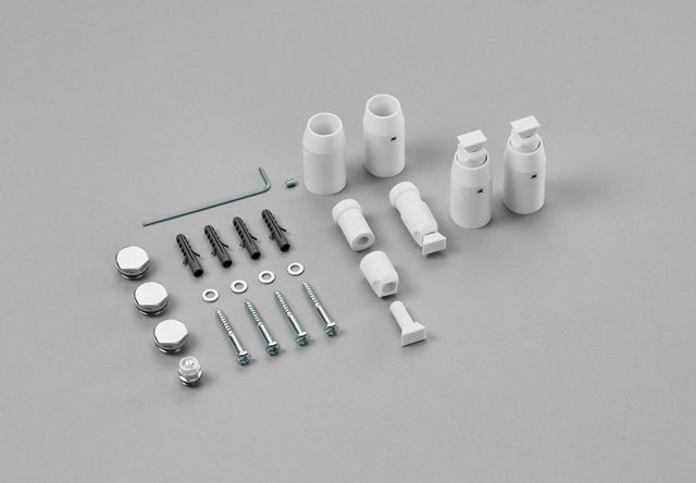 Zehnder Wandmontage-Set Sonderfarbe