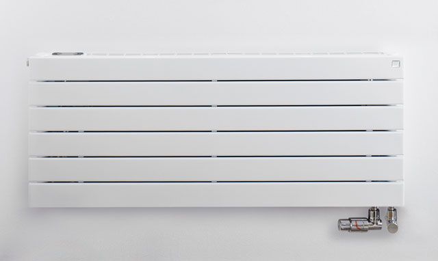 Zehnder Design-Heizkörper Nova Neo BH 444 mm, BL 1200 mm, AB 1270, horizontal, weiß