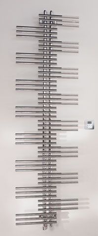 Zehnder Design-Elektroheizkörper Yucca YSE-180-060/GD, 1772 x 600 mm, Umbra grey, RAL 7022