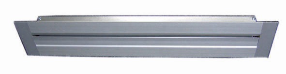 Zehnder Schlitzdurchlass Bilamina 400, 445 x 83 mm, für Zu-/Abluft, Aluminium