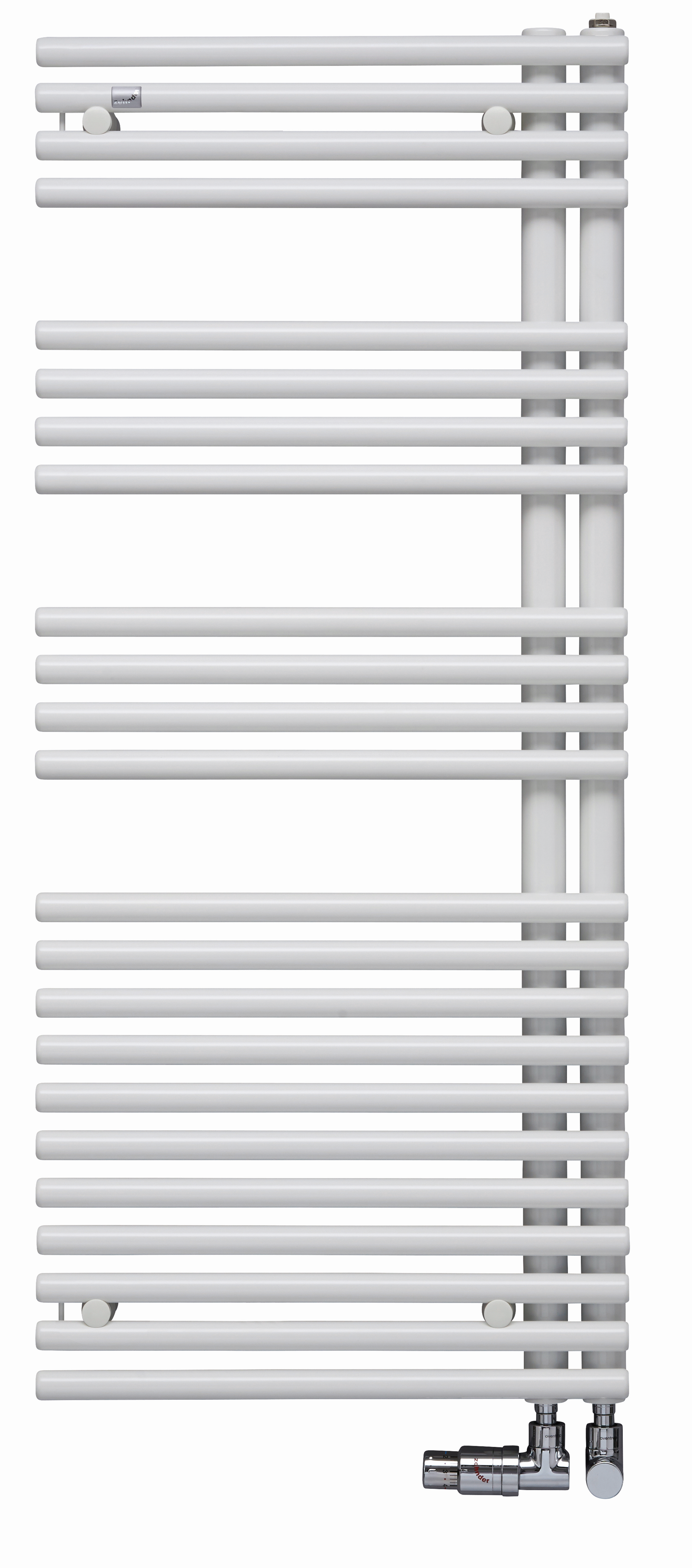 Zehnder Design-Heizkörper Forma Asym LFAL-120-060, 1161 x 596 mm, Concrete grey, links