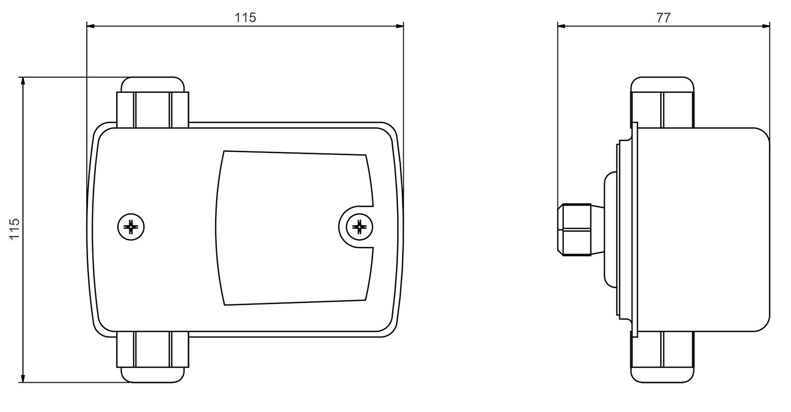 Zehnder-Pumpen Druckschalter ZP Control 01 Comfort einstellbar mit 2x Trockenlaufschutz
