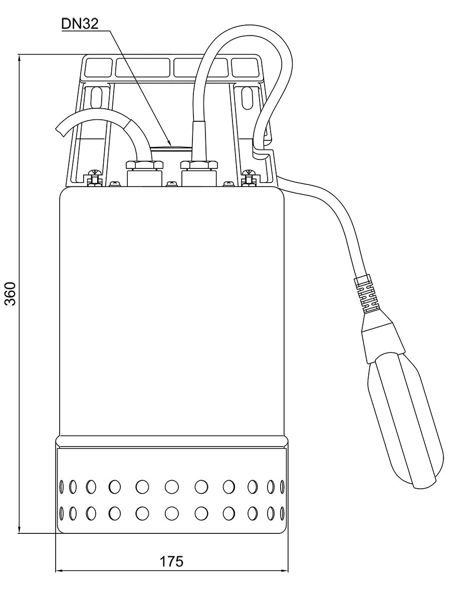 Zehnder-Pumpen Schmutzwasser-Tauchpumpe E-ZWM 65 A, Edelstahl