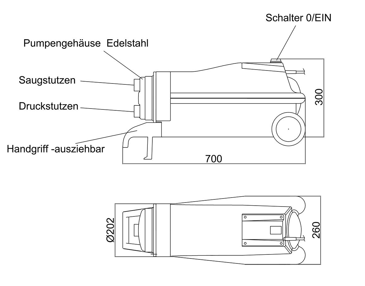 Zehnder-Pumpen Schlammsauger USS 3000, Universal