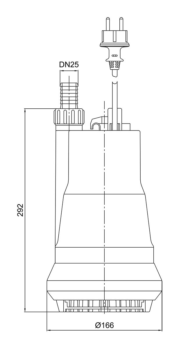 Zehnder-Pumpen Schmutzwasser-Tauchpumpe ZM 650, Kunststoff